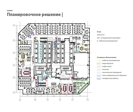  офис площадью 1448 кв.м.